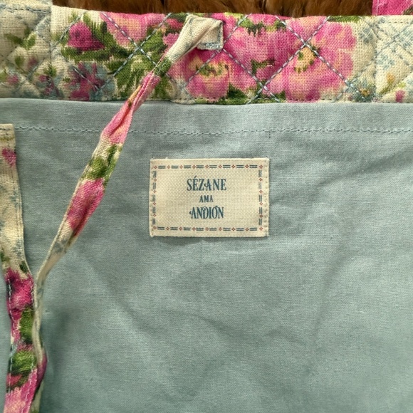 Sezane Large Shopper Bag - Sézane X Andion Agosto Print - Size TU - Picture 3 of 4